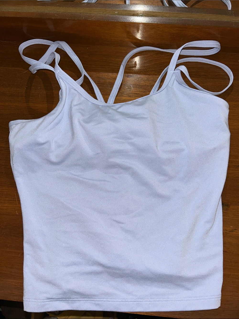 Under Armour White Double-Strap Camisole